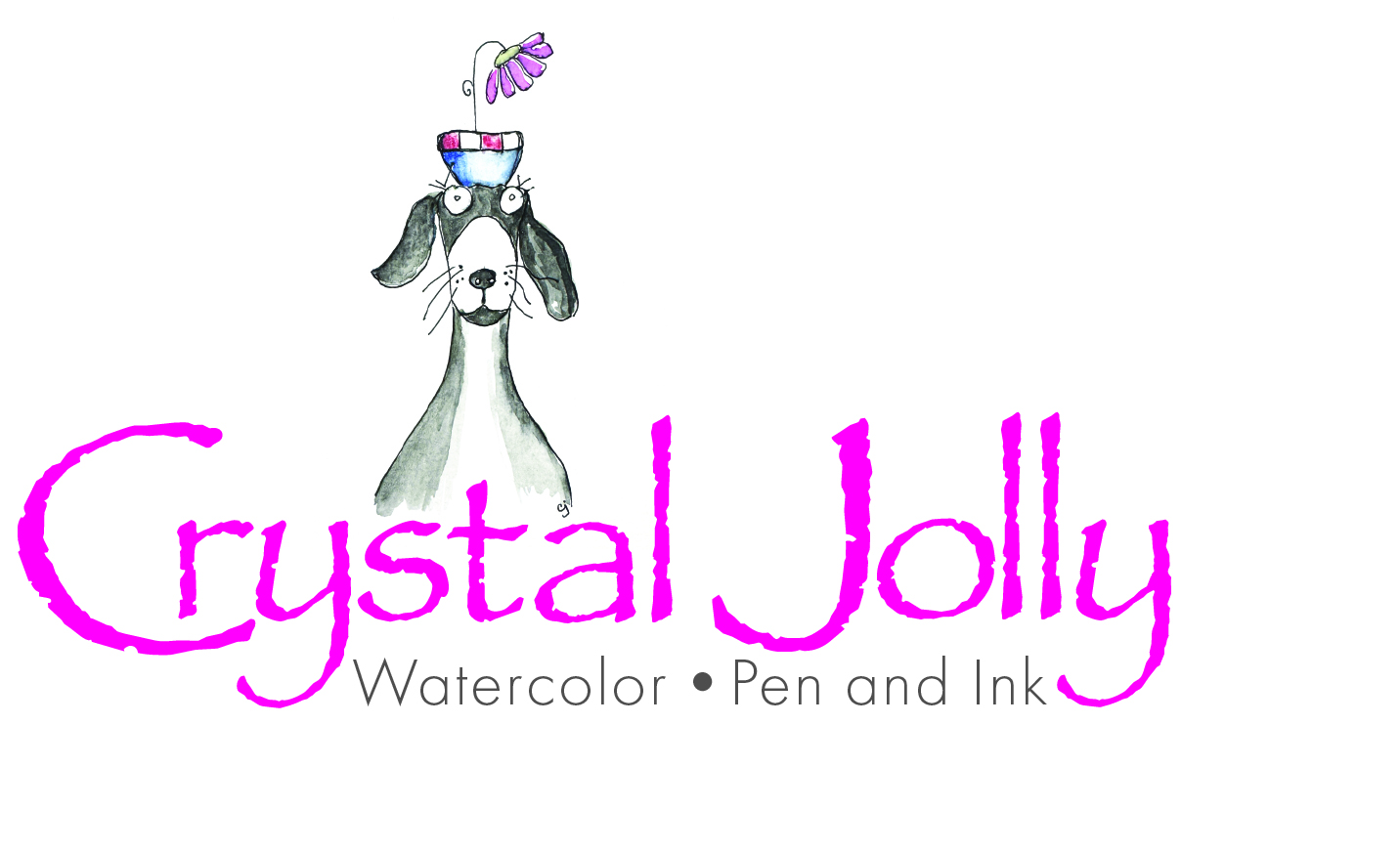 Crystal logo pink